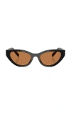 Miu Miu Geometric-frame Sunglasses In Black