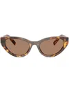 Miu Miu Cat-eye Sunglasses In Brown