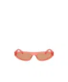 Miu Miu Mu 07zs Tulip Transparent Sunglasses In Nude