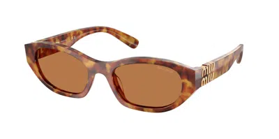 Miu Miu Cat-eye Tortoiseshell Sunglasses In Brown