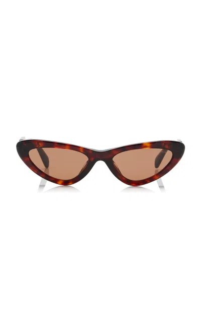 Miu Miu Cat-eye Acetate Sunglasses In Purple