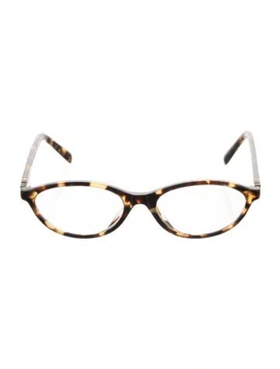 Pre-owned Miu Miu Cat-eye Eyeglasses In Brown