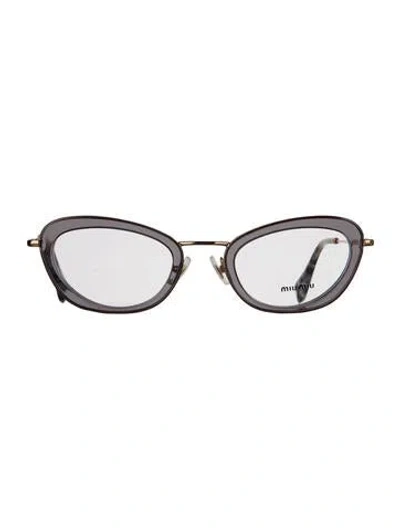 Pre-owned Miu Miu Cat-eye Eyeglasses In Multi