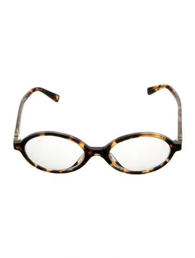Pre-owned Miu Miu Cat-eye Eyeglasses In Neutral