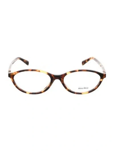 Pre-owned Miu Miu Cat-eye Eyeglasses In Pink