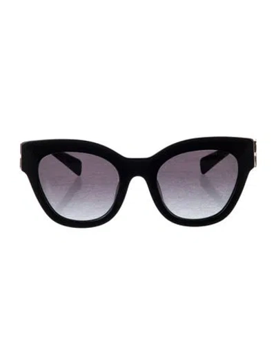 Pre-owned Miu Miu Cat-eye Gradient Sunglasses In Black