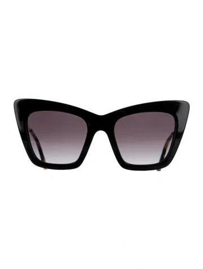 Pre-owned Miu Miu Cat-eye Gradient Sunglasses In Black