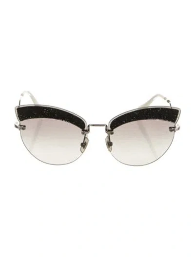 Pre-owned Miu Miu Cat-eye Gradient Sunglasses In Multi