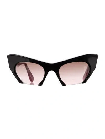 Pre-owned Miu Miu Cat-eye Gradient Sunglasses In Multi