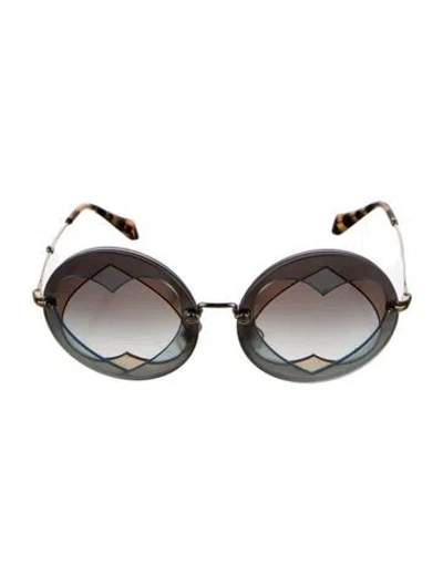Pre-owned Miu Miu Cat-eye Gradient Sunglasses In Multi