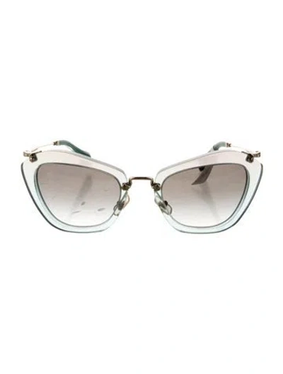 Pre-owned Miu Miu Cat-eye Gradient Sunglasses In Multi