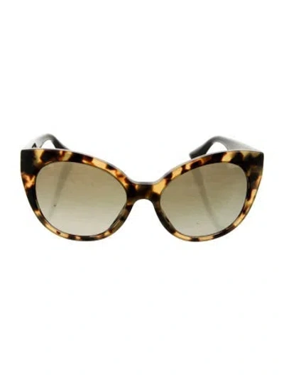 Pre-owned Miu Miu Cat-eye Gradient Sunglasses In Neutral