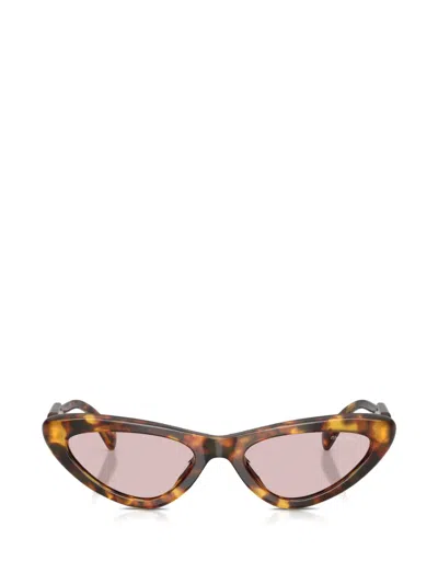 Miu Miu Cat-eye Sunglasses In Brown