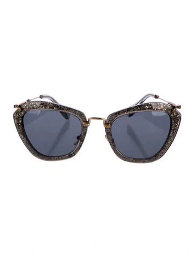 Pre-owned Miu Miu Cat-eye Tinted Sunglasses