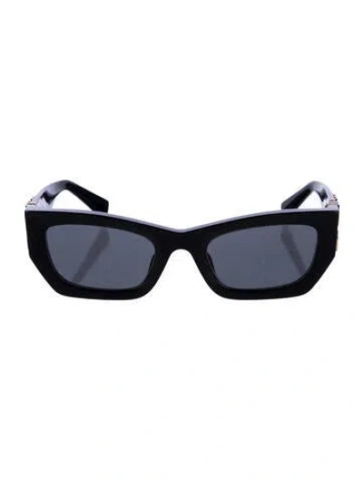 Pre-owned Miu Miu Cat-eye Tinted Sunglasses In Black