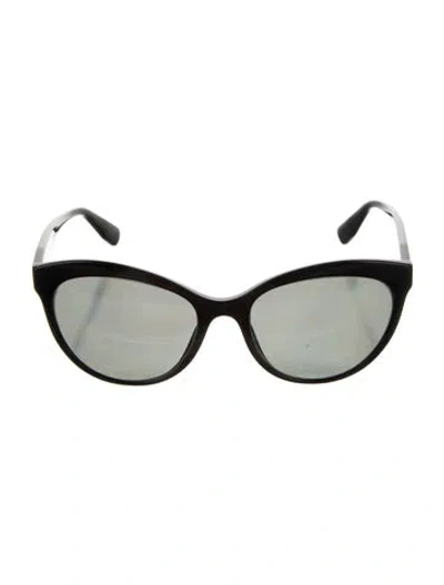Pre-owned Miu Miu Cat-eye Tinted Sunglasses In Black