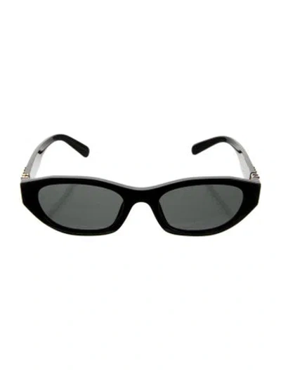Pre-owned Miu Miu Cat-eye Tinted Sunglasses In Black