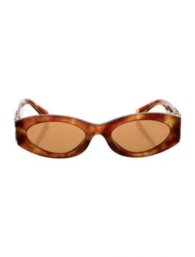 Pre-owned Miu Miu Cat-eye Tinted Sunglasses In Brown