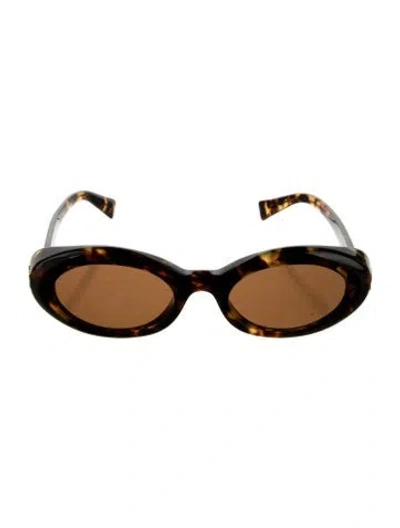 Pre-owned Miu Miu Cat-eye Tinted Sunglasses In Brown