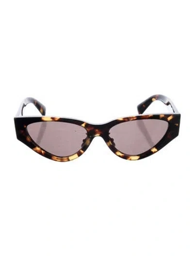 Pre-owned Miu Miu Cat-eye Tinted Sunglasses In Brown