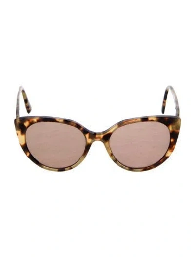 Pre-owned Miu Miu Cat-eye Tinted Sunglasses In Brown