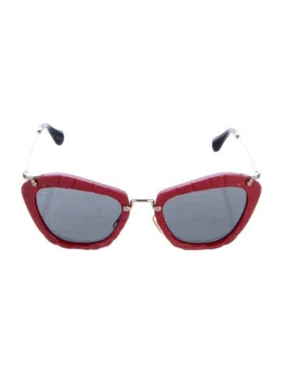Pre-owned Miu Miu Cat-eye Tinted Sunglasses In Multi