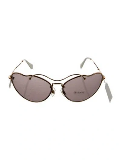 Pre-owned Miu Miu Cat-eye Tinted Sunglasses In Multi