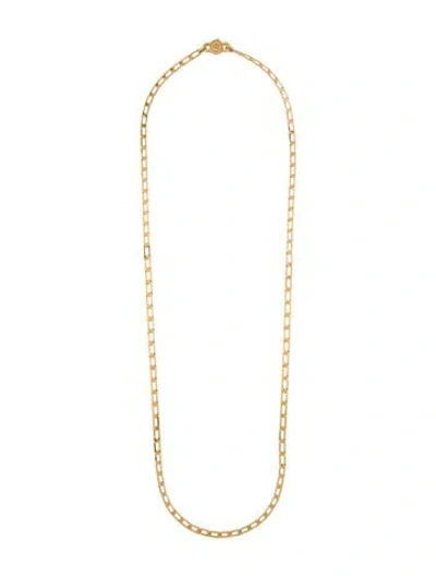 Pre-owned Miu Miu Chain Link Necklace, 39" In Multi