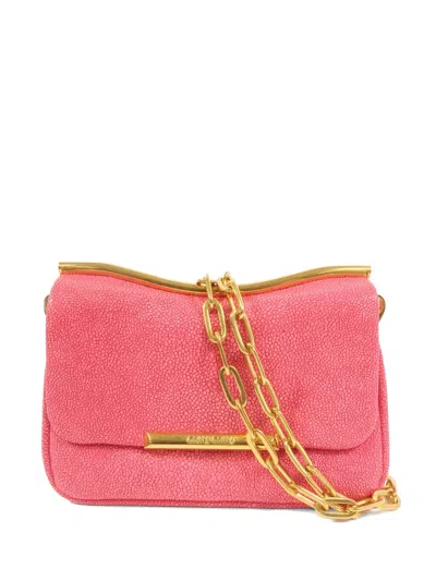 Pre-owned Miu Miu Chain-link-strap Cross Body Bag In Pink