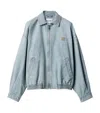 Miu Miu Stonewashed Denim Jacket In Blue