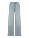 Miu Miu Chambray Denim Jeans In Blue