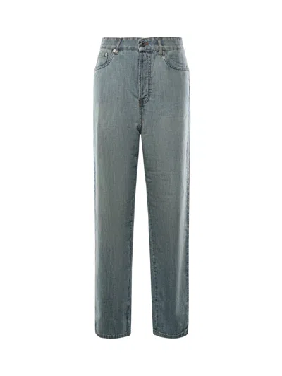 Miu Miu Chambray Jeans In Blue