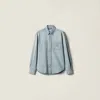 Miu Miu Chambray Shirt In Blue