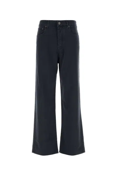 Miu Miu Charcoal Denim Jeans In Blue