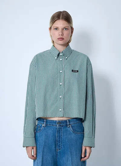 MIU MIU CHECK SHIRT