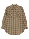 Miu Miu Long Sleeve Shirt In Multi