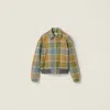 Miu Miu Checked Blouson Jacket