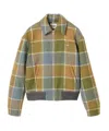 Miu Miu Checked Blouson Jacket In Multi
