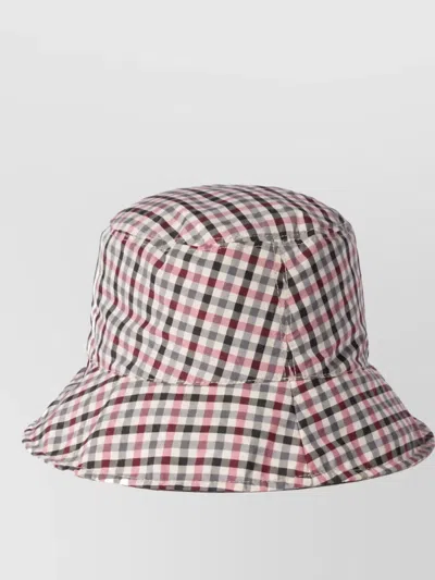 Miu Miu Checked Bucket Hat In Multi