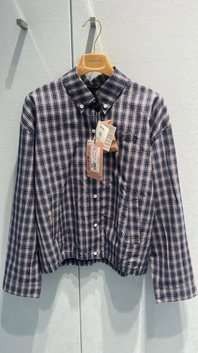 Miu Miu Checked Fabric Blouson Jacket