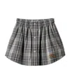 Miu Miu Checked Flannel Miniskirt In Multi