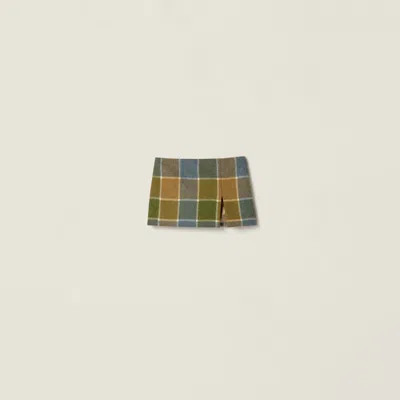 Miu Miu Checked Miniskirt