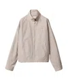 Miu Miu Checked Technical Fabric Blouson Jacket In Gray