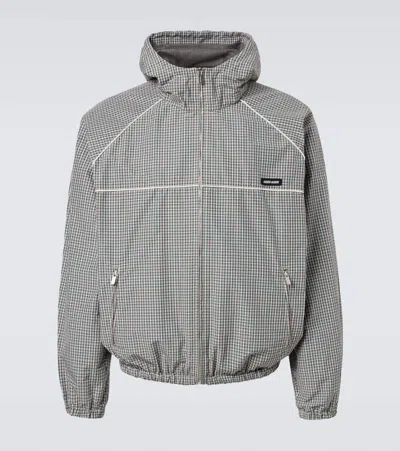 Miu Miu Checked Technical Jacket