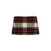 Miu Miu Plais Wool Mini Skirt