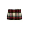 Miu Miu Plais Wool Mini Skirt In White