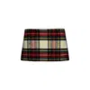 MIU MIU CHECKED WOOL MINI SKIRT