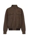 Miu Miu Wool Jacket Check Pattern High Collar In Brown