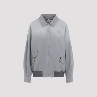 Miu Miu Acciaio Cotton Jacket In Multi