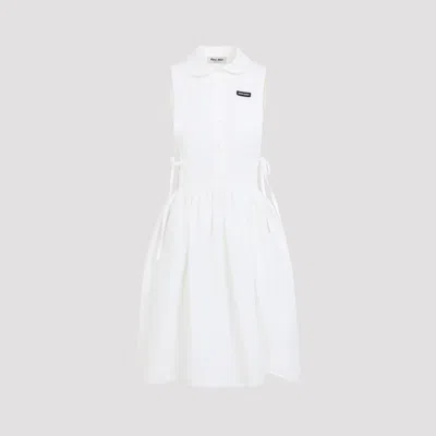 Miu Miu Chic Women's Mini Dress In White